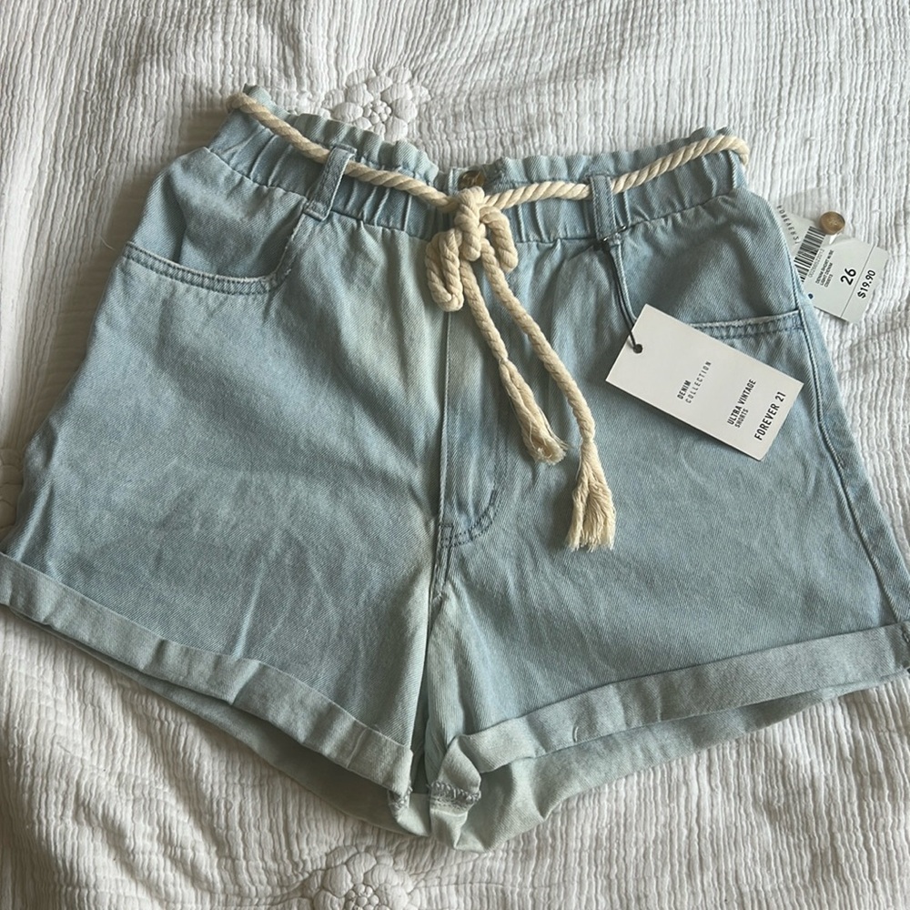 Two-toned Denim Ultra Vintage Shorts